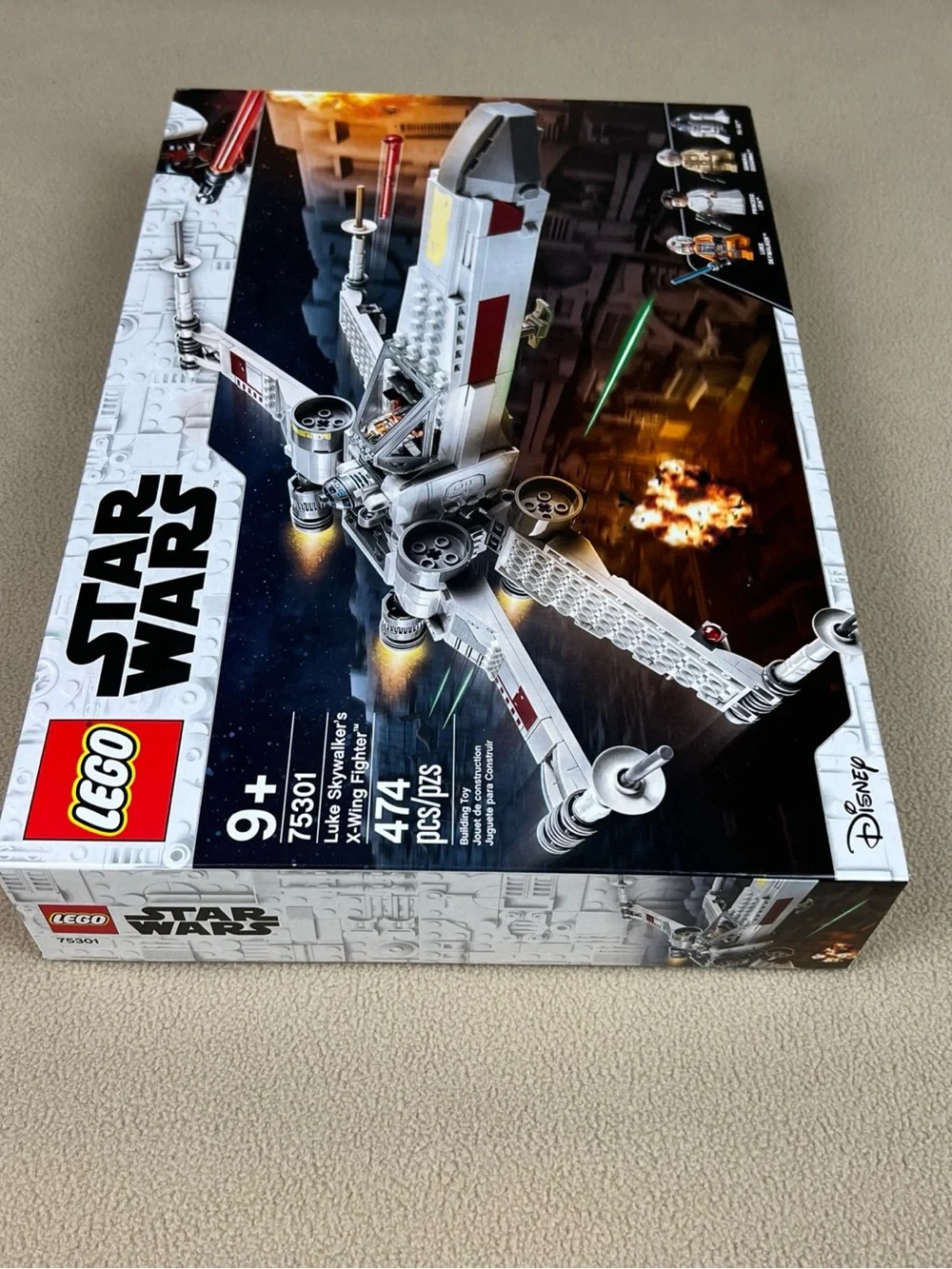 Lego Star Wars Luke Skywalker's X-Wing Fighter, Leia, R2, 474pcs. 75301, RETIRED